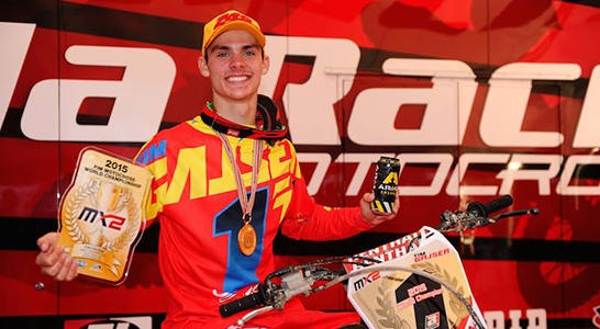 Slovenac Tim Gajser svjetski je prvak MX2 2015.
