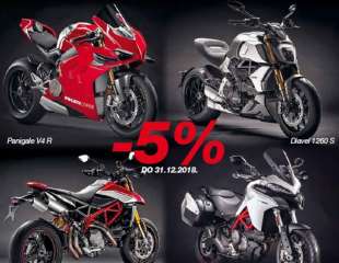 Ducati akcija 5% do 31.12.